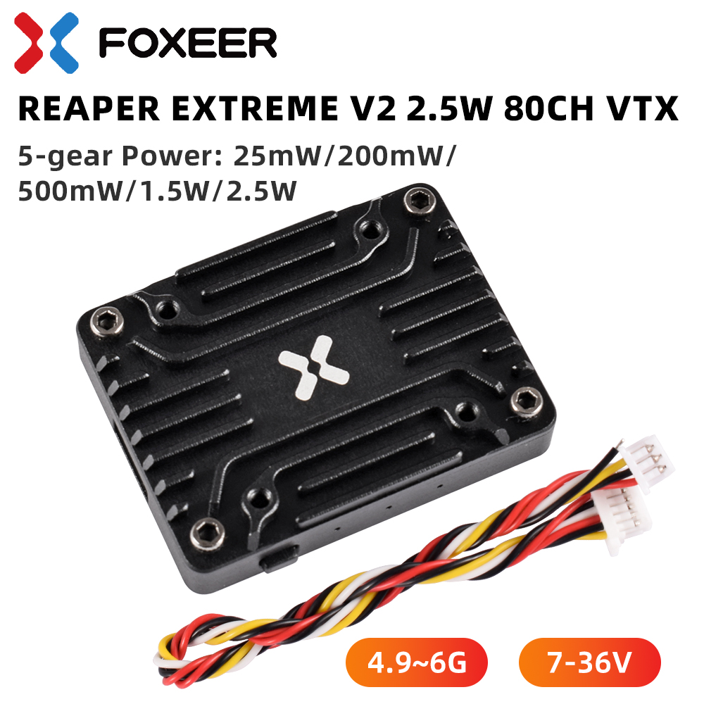 Foxeer 4.9-6G Reaper Extreme V - Foxeer Reaper Extreme 2.5W Vtx recensione e prezzo