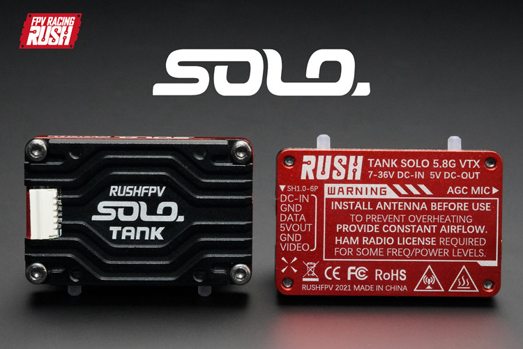 RUSHFPV 5.8G Analog VTX SOLO 1 - Foxeer Reaper Extreme 2.5W Vtx recensione e prezzo